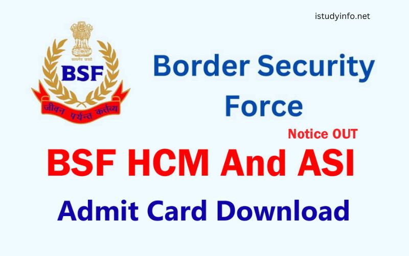 Bsf Head Constable Ministerial Admit Card Speed Job