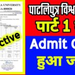 Patliputra University BA Part 1 Exam Date 2021