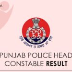 Punjab Police Constable Result 2021 Merit List