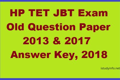 Hp Jbt Tet Previous Year Question Paper