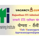 Iti Online Form 2021 Rajasthan Last Date