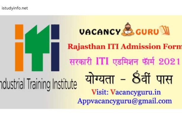 Iti Online Form 2021 Rajasthan Last Date