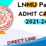 Lnmu Part 1 Admit Card 2020 Download