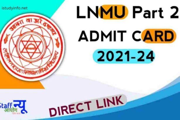 Lnmu Part 1 Admit Card 2020 Download