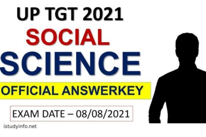 Up Tgt Social Science Answer Key 2021