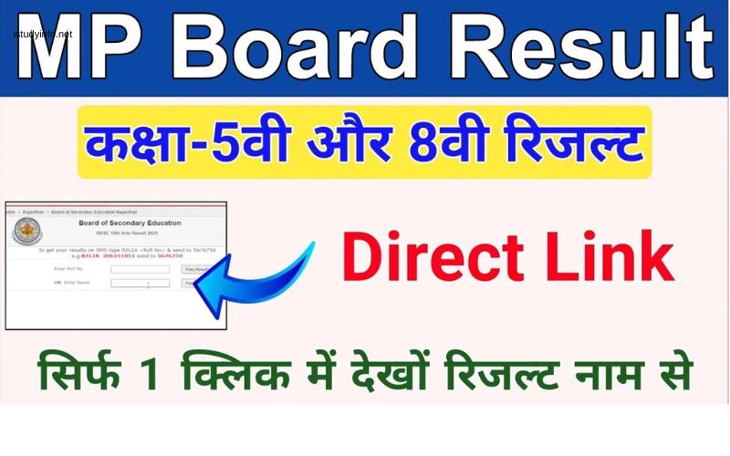 8th Class Result 2023 MP Board Roll Number