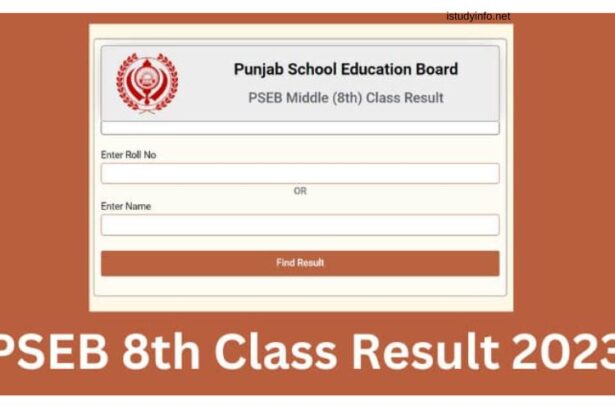 8th Class Result 2023 Punjab Board Roll Number Link