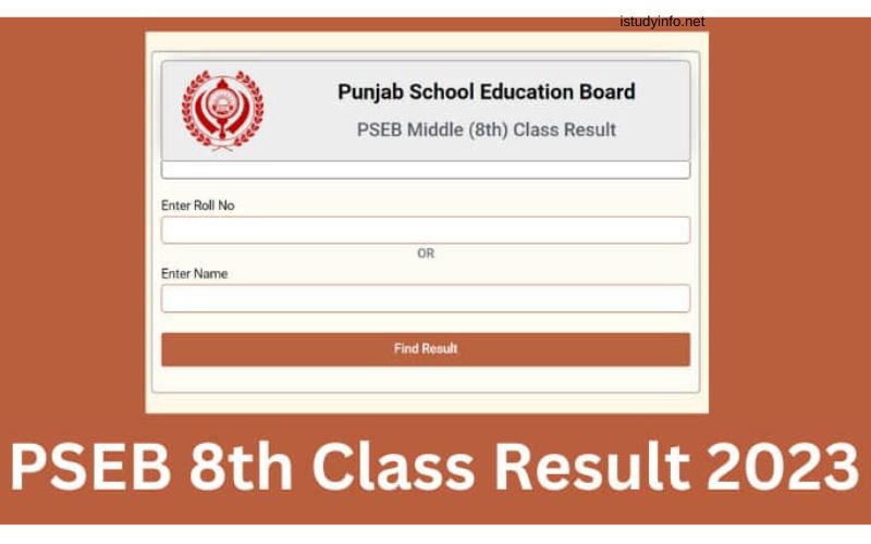 8th Class Result 2023 Punjab Board Roll Number Link