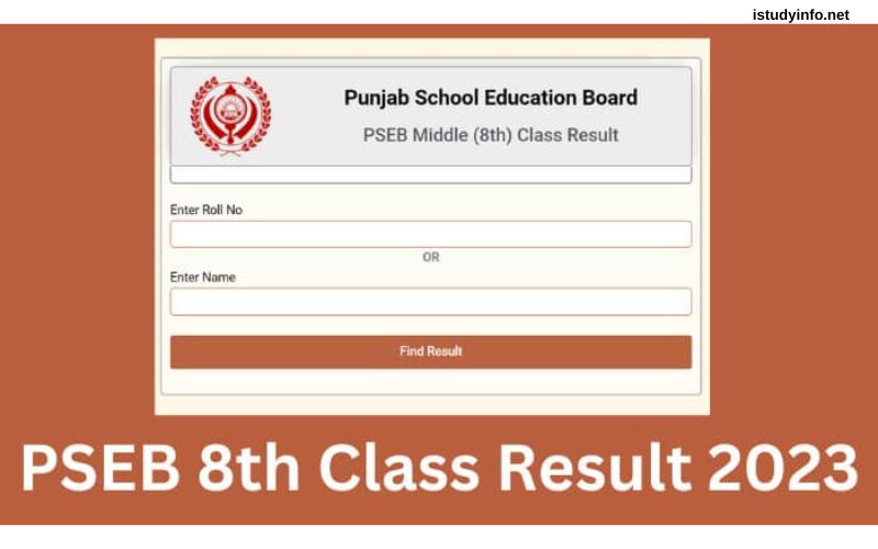 8th Class Result 2023 Punjab Board Roll Number