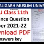 Amu Last Year Question Paper Of Class 11 Science