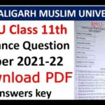 Amu Previous Year Question Paper Class 11