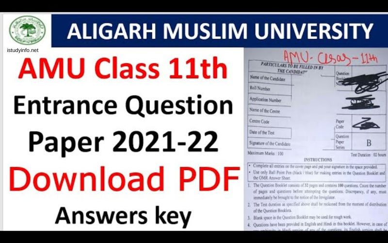 Amu Previous Year Question Paper Class 11