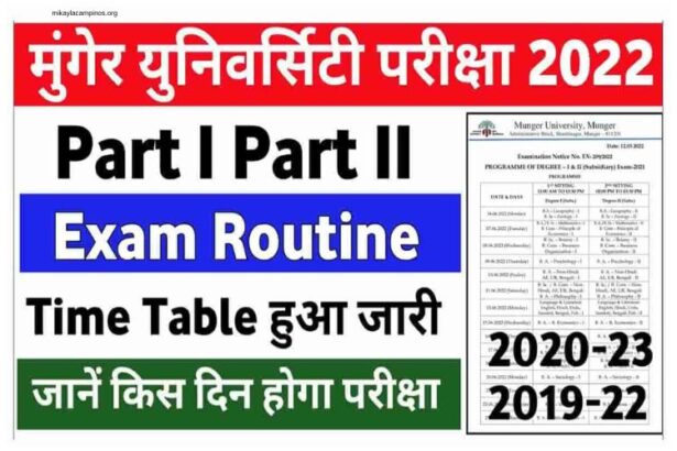 BA Part 1 Exam Date 2022 Bihar Board