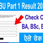 BA Part 1 Result 2021 Bihar Board