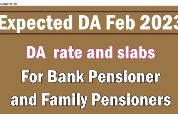 Expected Da for Bank Pensioners From Feb 2023