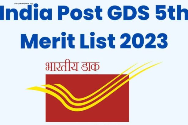 Gds 5th Merit List 2023 PDF Download