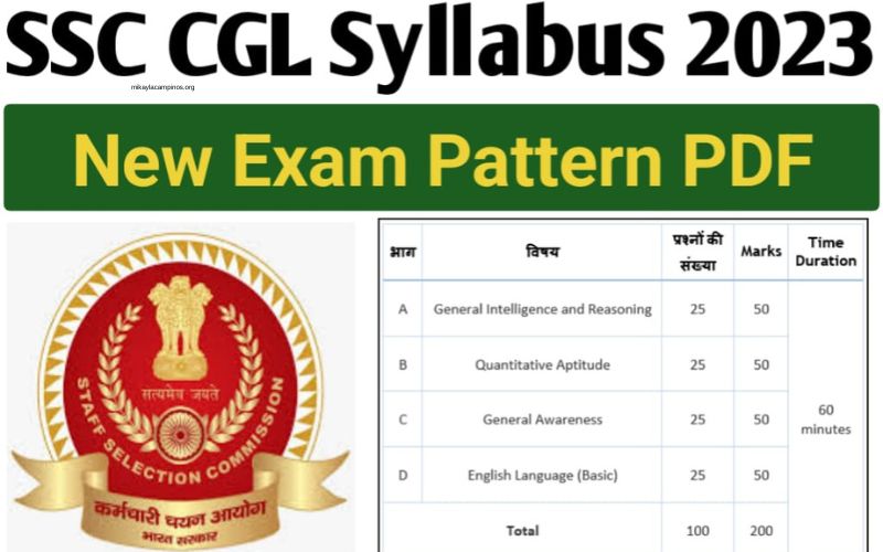 Ssc Cgl Syllabus 2023 PDF Download in Hindi