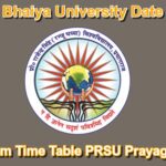 Rajju Bhaiya University Time Table 2023 Pdf Download