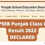 8th Class Result 2022 Punjab Board Roll Number