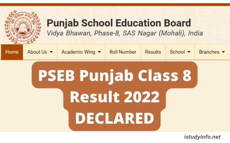 8th Class Result 2022 Punjab Board Roll Number