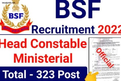 Bsf Head Constable Ministerial Exam Date 2022