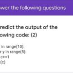 Predict the Output of the Following Code