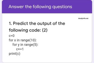 Predict the Output of the Following Code