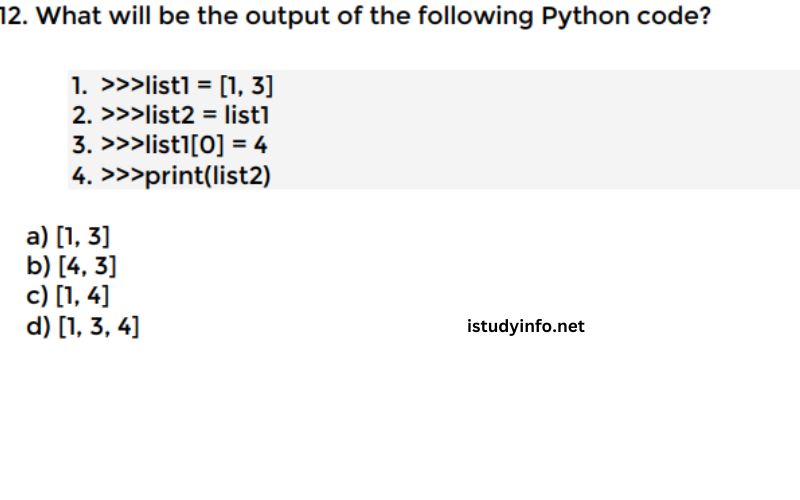 What Will Be the Output of the Following Python Code