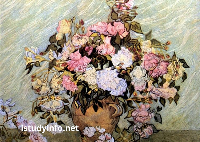 Still Life Vase With Pink Roses